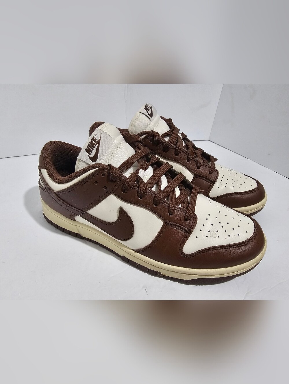 Nike Women's Dunk Low Size 8.5 Cacao Brown White |DD1503-124|